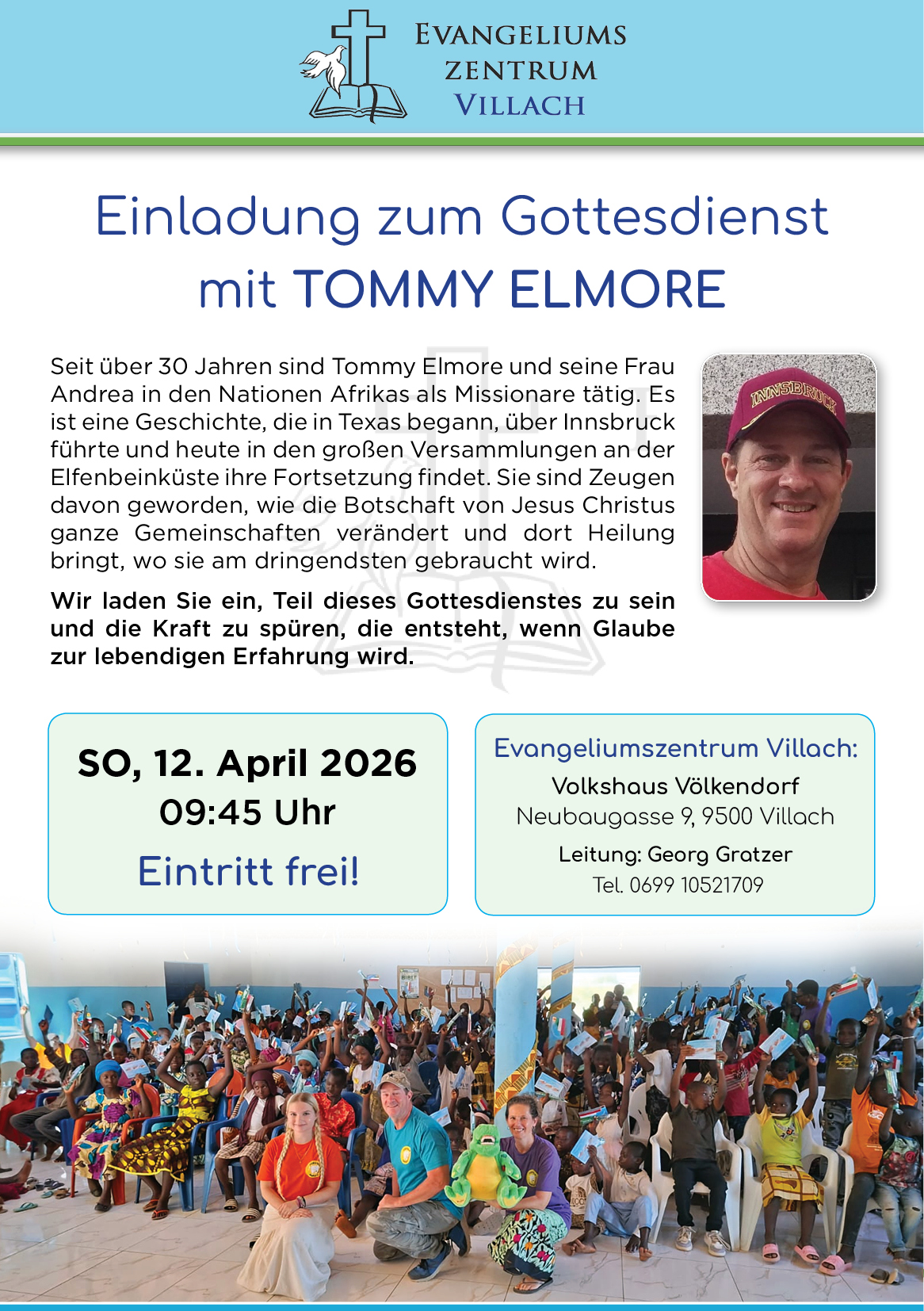 Gottesdienst mit Tommy Elmore