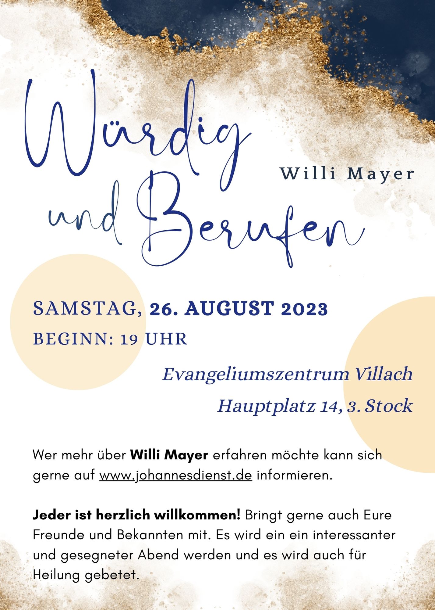 Würdig und Berufen - Willi Mayer